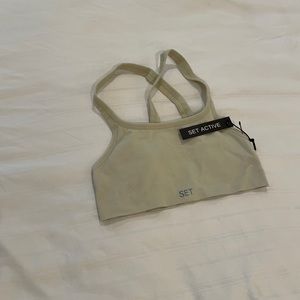 SETactive oatmilk bra brand new w/tags never worn